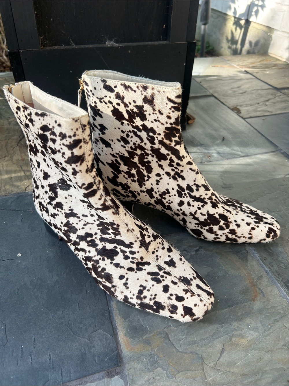 J Crew Roxie zip-back ankle boots in calf hair - Picture 2 of 7